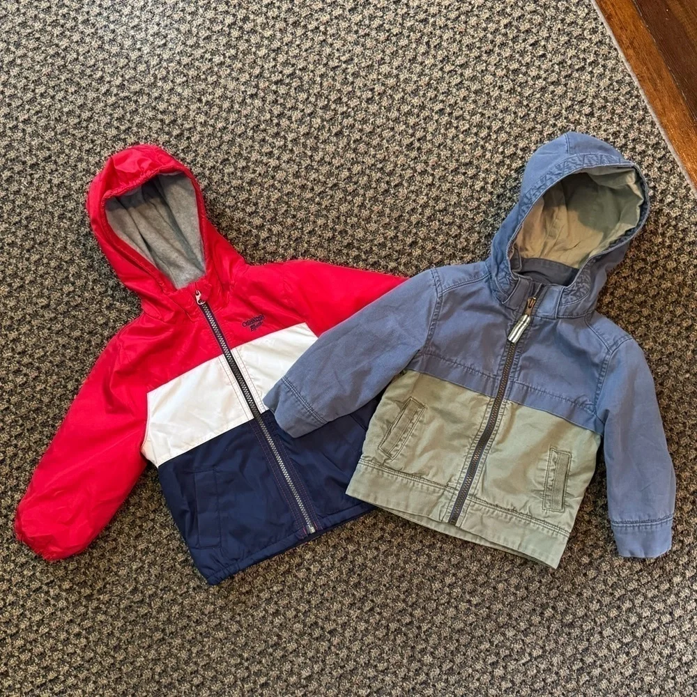 Bundle of 2 Toddler Jackets - Osh Kosh B’Gosh & Genuine Kids - 24 Months & 2T